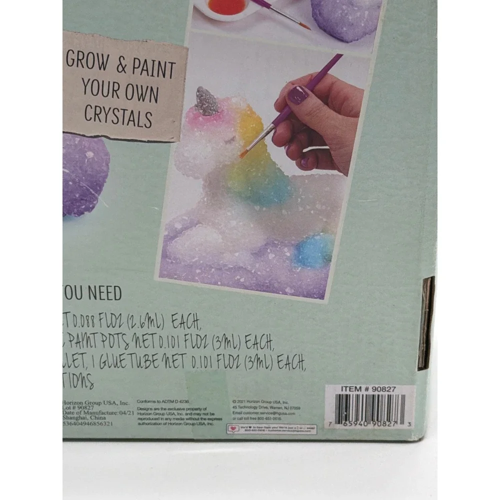 STMT DIY Crystal Unicorn Grow and Paint‎ Your Own Crystals Craft Kit  NEW